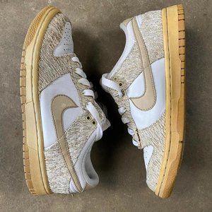 Vintage Nike Dunk Low Linen Oatmeal Sneakers